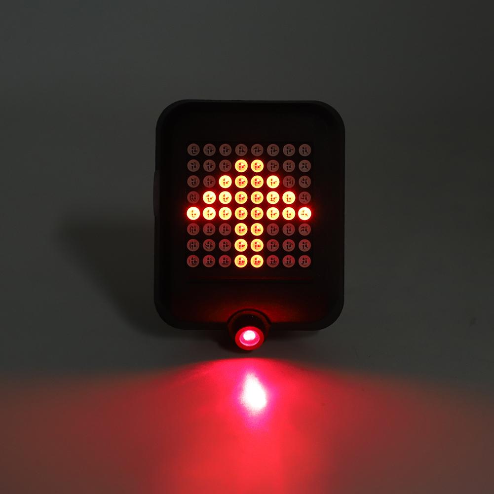 Intelligent USB Charging Bike Warning Tail Light   Turn Signal Lamp Cycling Equipment