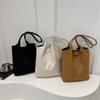 Stylish Large Capacity Tote Bag For Women With Chic Minimalist Design In Black White Or Brown