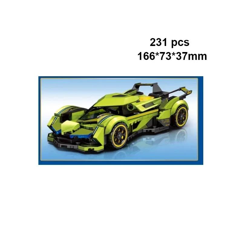 Technical Car Speed  Racing Vintage Car Building Blocks Sports City Vehicle Car Garage Off-road MOC Creative Toys