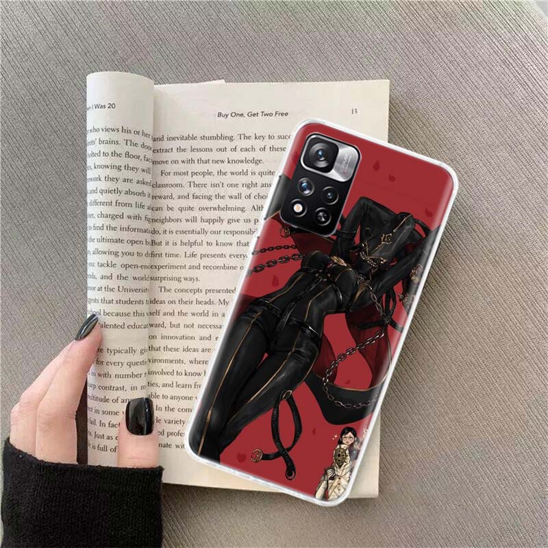 Bayonetta Phone Case For Redmi Note 13 12 Pro Plus 14 15 Pro 5G 11 11T 11E 11S 10 Pro 10S 9 9S Cover Cell Clear TPU Capa Cases S