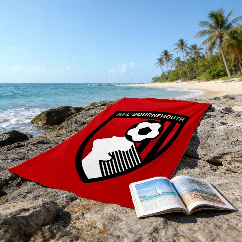 1pc Football Team (61) Beach Towel, Beach and Seaside Swimming Pool Equipment, Fashion Pattern, Rectangular, Travel Essentials