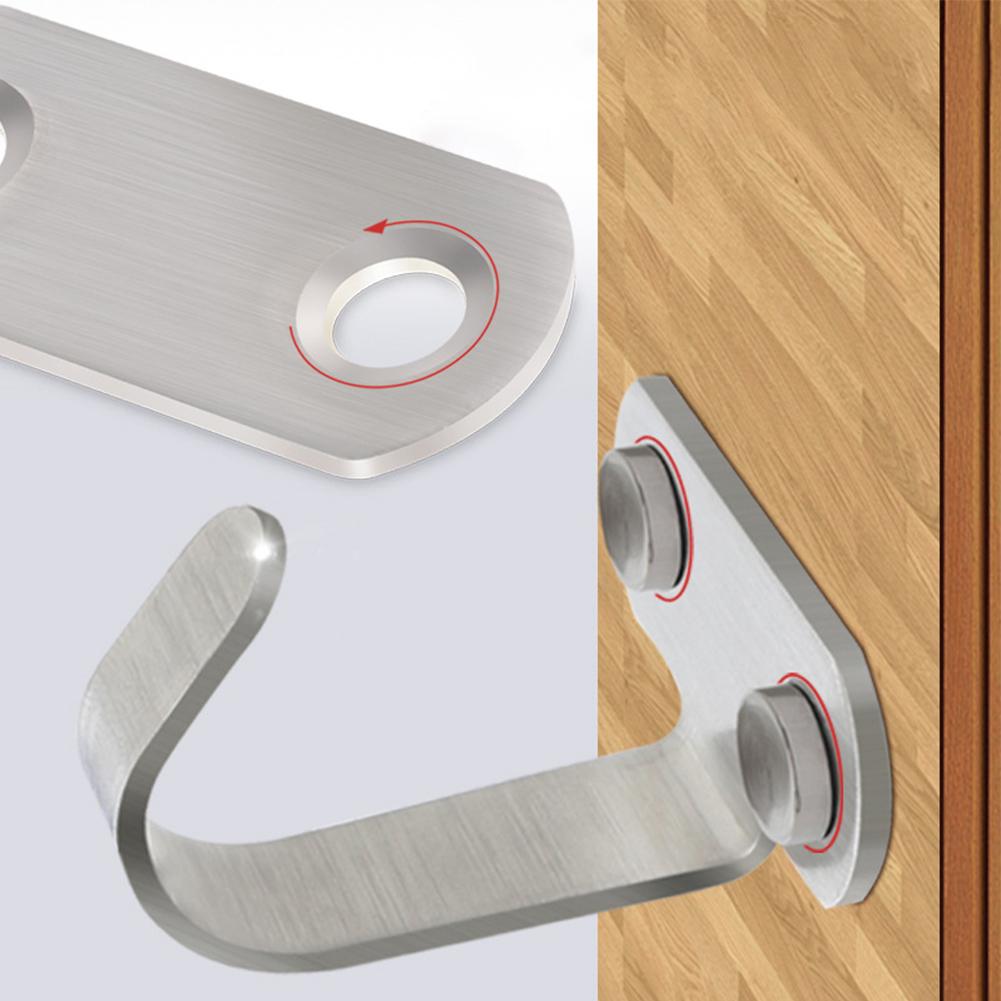 5PCS Ceiling Hooks For Hanging Ornament Hooks Top Hangers Curtain Stainless Steel T-shaped Top Mounted Hanging Hook Hardware