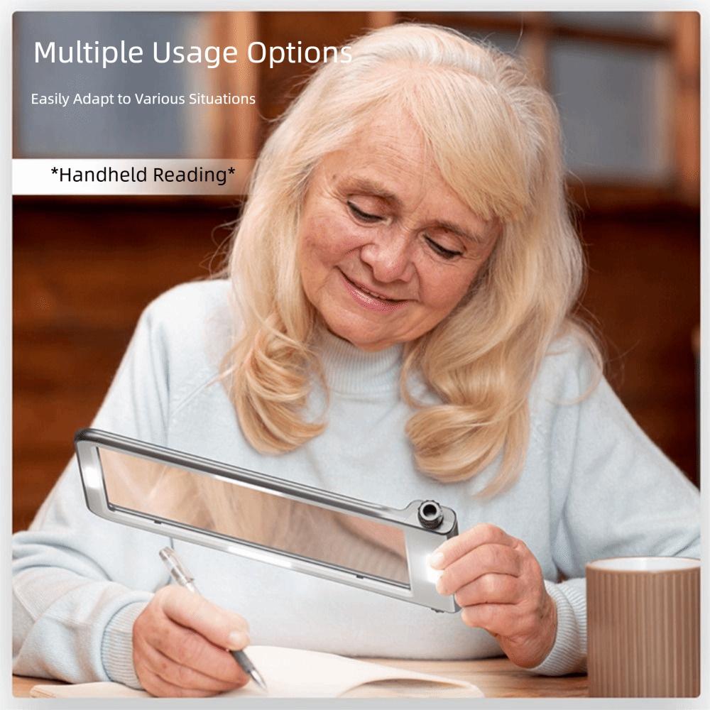 40 LED Reading Magnifying Glass USB-C Power Handheld Magnification Glass  Elder
