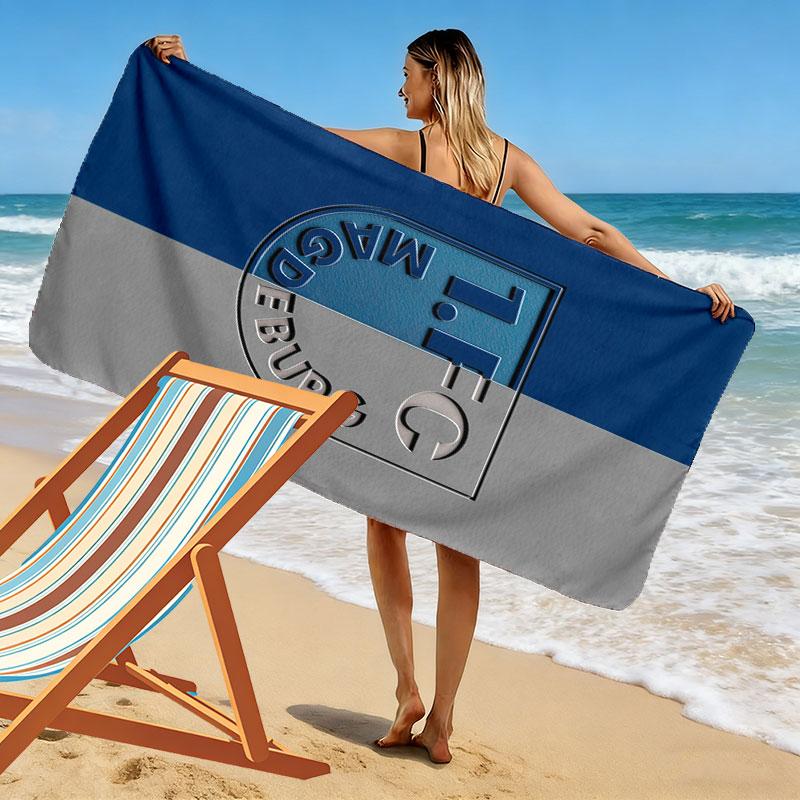 FCM Legacy Print Beach Towel, Large Soft Quick Dry Towel for Beach Camping Swimming