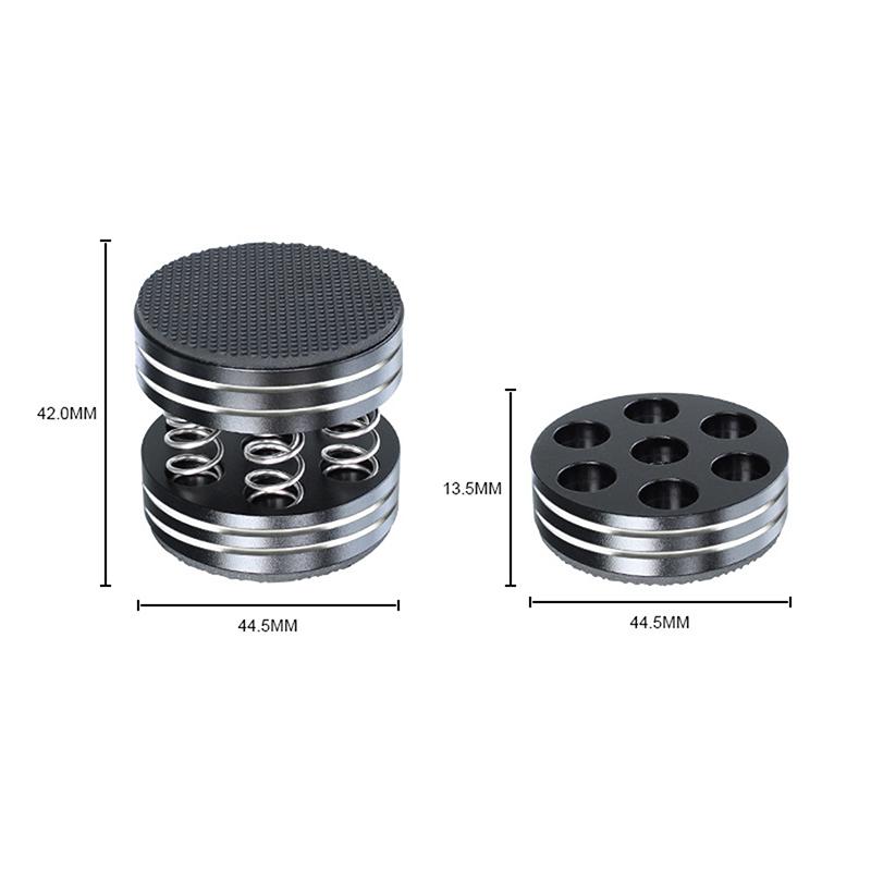 

1 шт. Hi-Fi Амортизирующие Шипы из Алюминиевого Сплава с Пружинной Демпфирующей Подушкой для Аудио CD Hi-Fi Усилителя Колонки Проигрывателя Винила чёрный