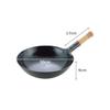 Yamada Kogyosho Wooden Handle Wok, Iron, 30cm, Hand-Forged, 1.2mm Thickness