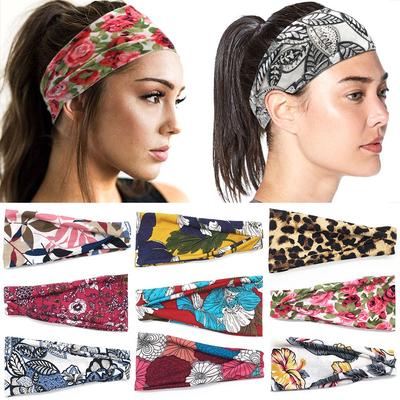 Pásky do posilovny Gumička do vlasů Pot absorbující Elastický Turban Dámské čelenky Pokrývka hlavy Sportovní šátek