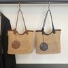 Woven Bag For Women With Hollow Design And Magnetic Closure For Daily Use