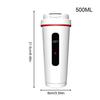12V 500ml USB Electric Heating Car Kettle Camping Travel Kettle Water Coffee Milk Thermal Mug Auto Heating Cup Stainless Steel