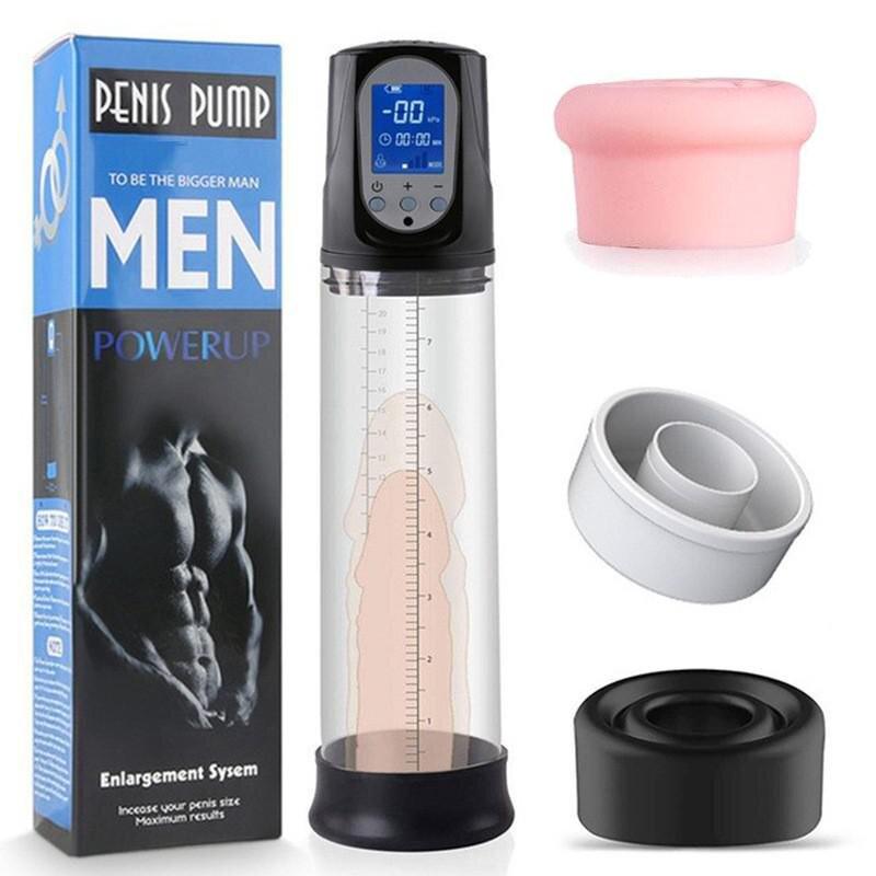 Electric Penis Pump Penis Enlargement Extend Pump Penis Trainer Male Masturbator Cock Vacuum Pump Adult Goods Sex Toy for Men