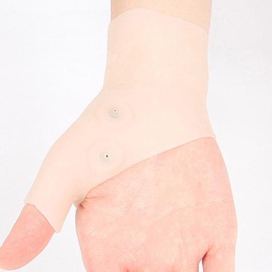 1Pc Silicone Gel Magnetic Therapy Wrist Thumb Support Glove Arthritis Corrector