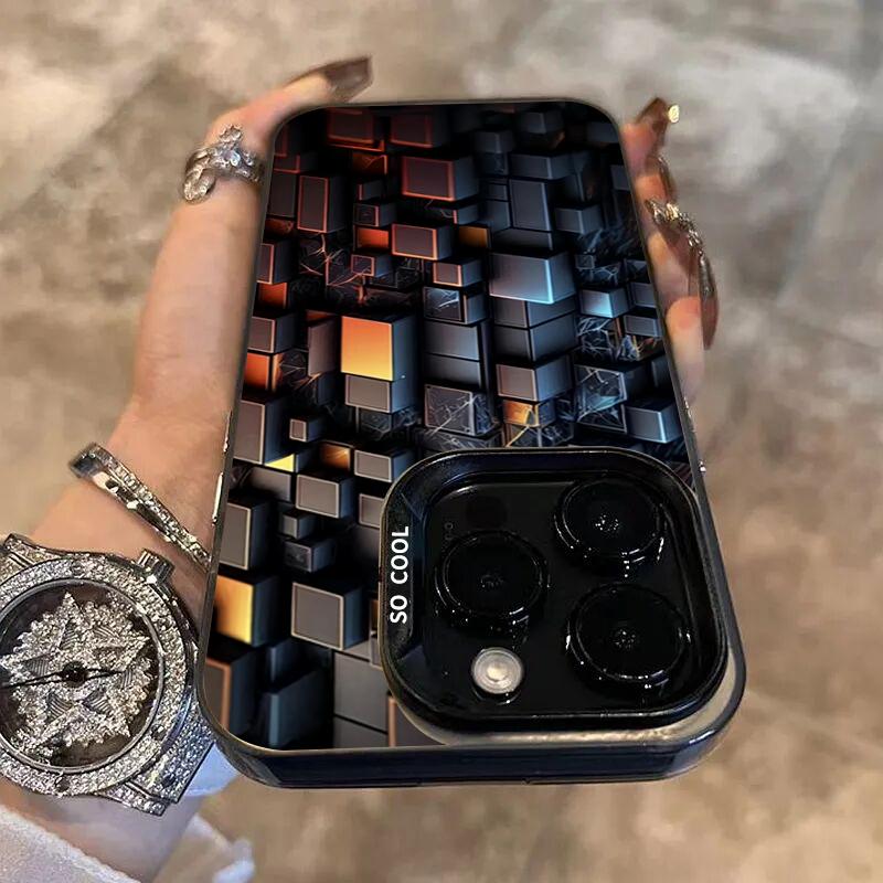 Technological Sense Flowing Light Phone Case For  Mi 14 13 12 12T 13T Pro 11 Lite 5G Poco F6 X5 X6 M6 Pro Shockproof Cover