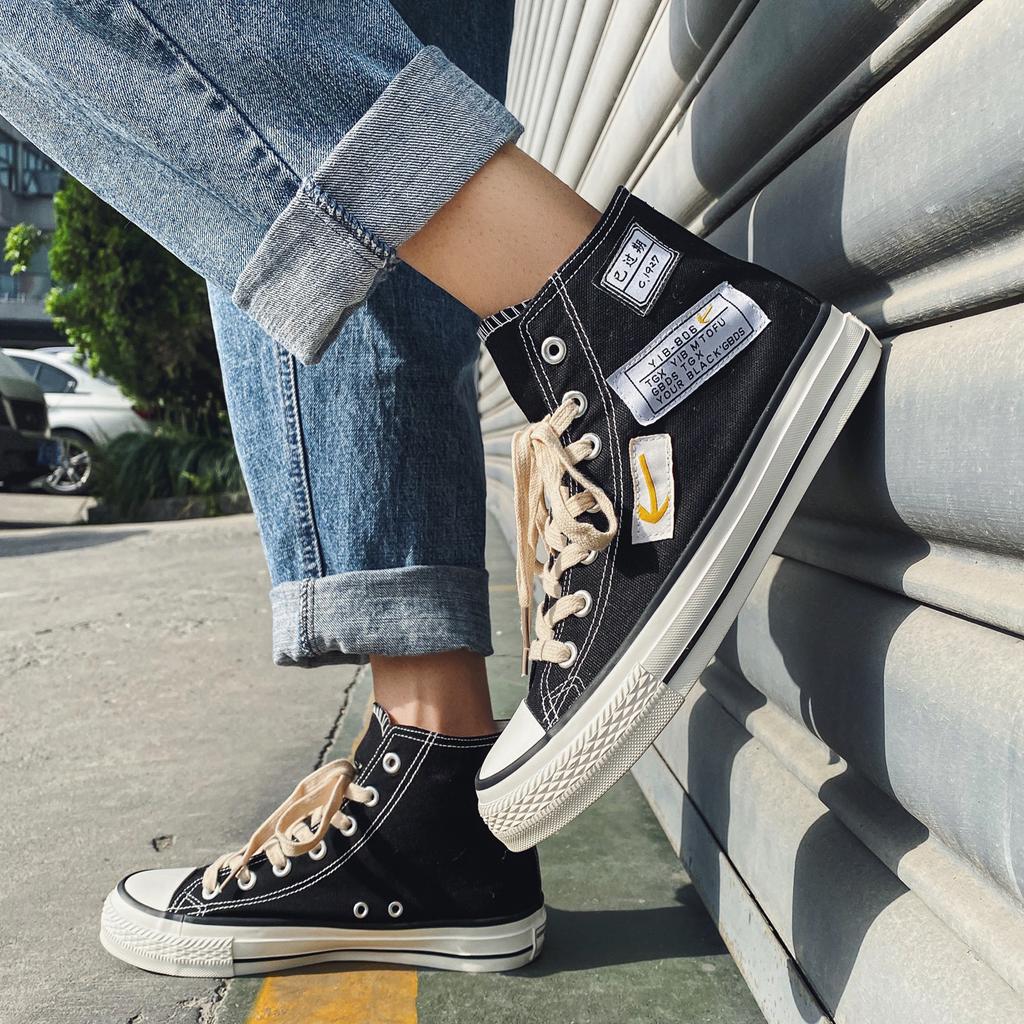 Luksus uformelle herresko herre skateboardsko utendørs pustende menn sports joggesko Fasjonable student joggesko Canvas sko