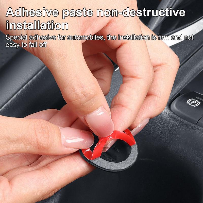 Car Water Cup Groove Silicone Pad Auto Mounted Shock Absorber Water Cup Limiter Universal Anti-collision Noise Reduction Decal