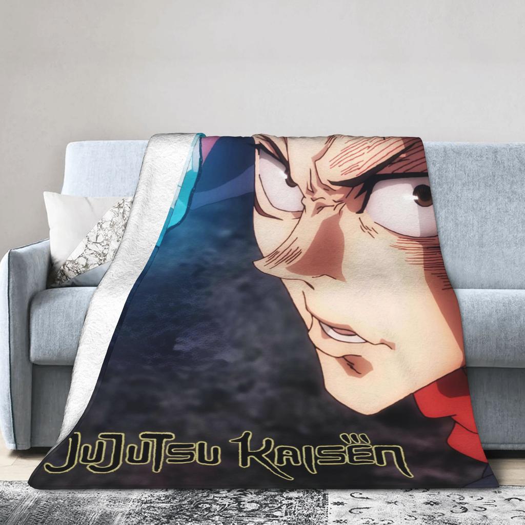 Jujutsu Kaisen Plush Blanket Kids  Flannel Bedding Throws For Couch Chair Soft Warm Customized Quality Bedspread Birthday Gift