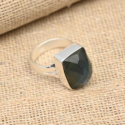 Labradorite Gemstone Handmade Solid 925 Sterling Silver Ring Jewelry