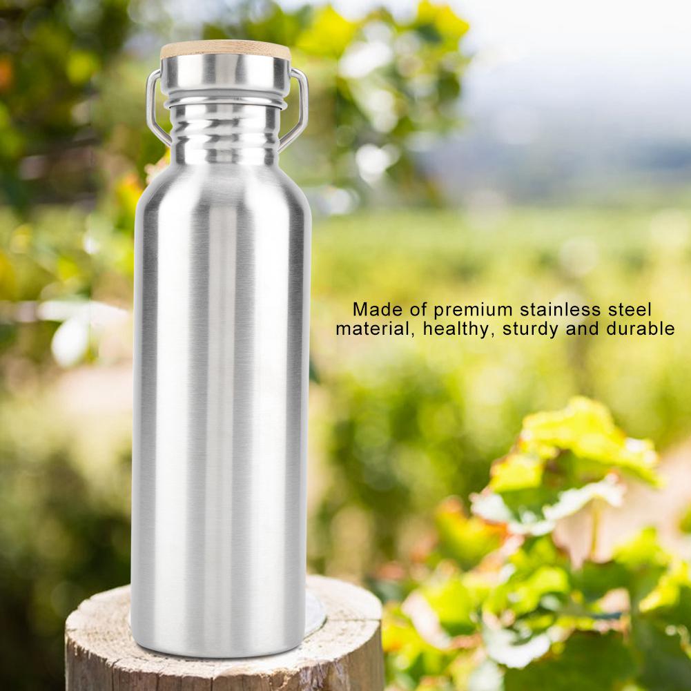 Stainless Steel Outdoor Portable Water Cup Drink Bottle Travel Mug 750mL