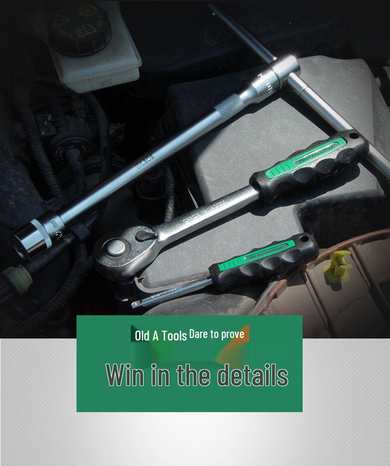 Taiwan Multi-Functional Ratchet Socket Wrench Set for Auto Repair and Maintenance