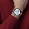 Casio 50M Water Resistant Quartz Movement Leather Strap Watch Men watches White BEM-520BUL-7A2