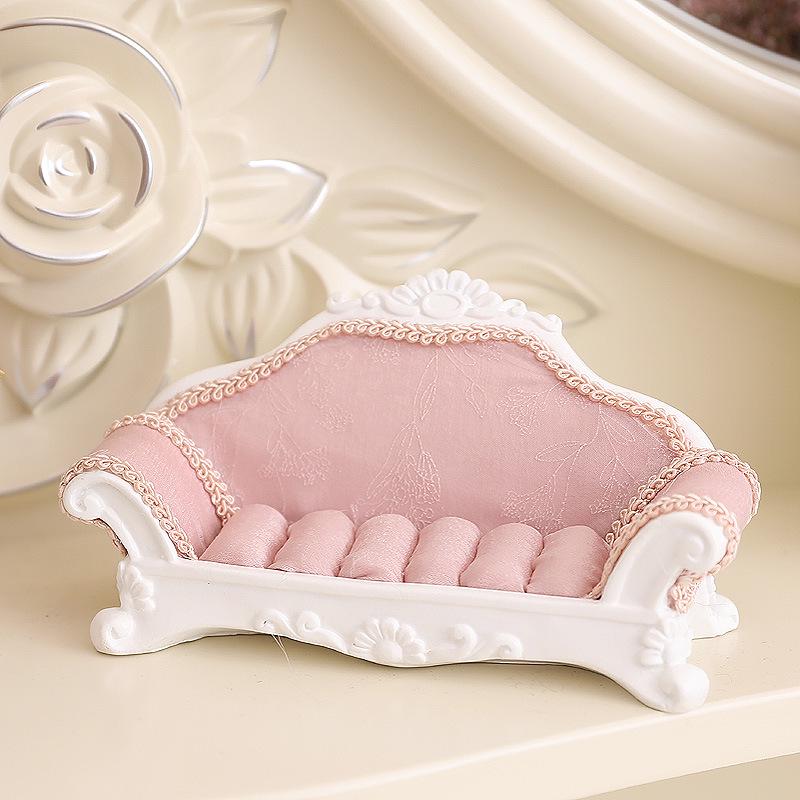 Nordic Female Jewelry Stand: Creative Pink Crystal Ornament Display Rack - 5-Piece Set