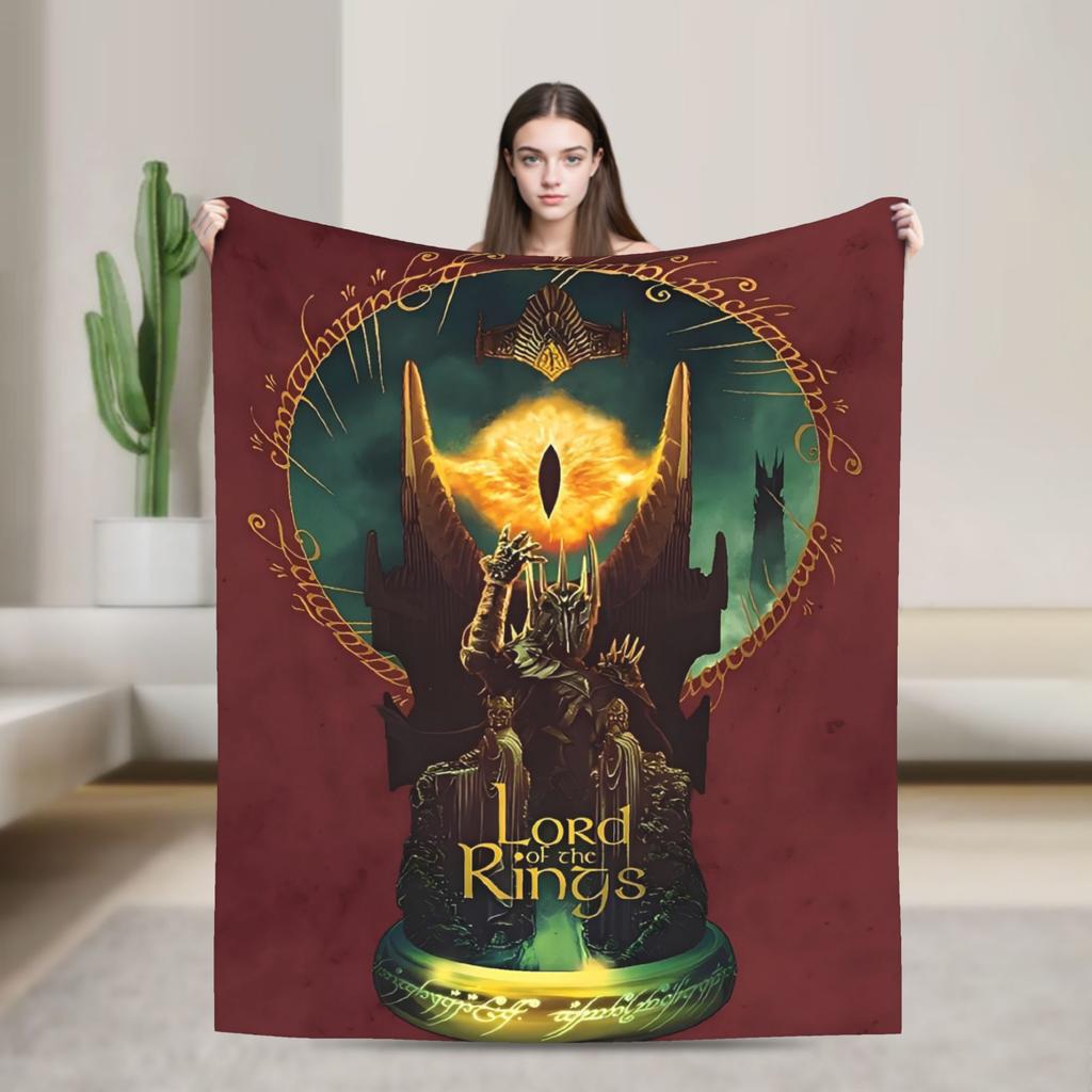 L-Lords Of The R-Rings Plush Blanket Students Flannel Bedding Throws For Living Room Super Warm Design Quality Bedspread Gift