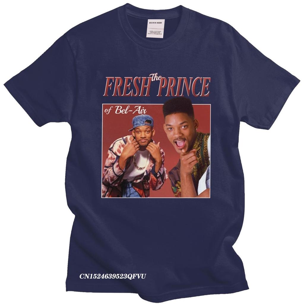 Funny The Fresh Prince Of BelAir Tshirt Men Camisas Men 90s Style Will Smith TV TShirt Carlton Banks Fan Cotton Tee