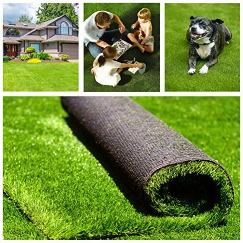 Large Luxury Artificial Grass Mat Durable Thin Synthetic Lawn Fake Turf for Gardens Balconies Patios Hotels And Restaurants