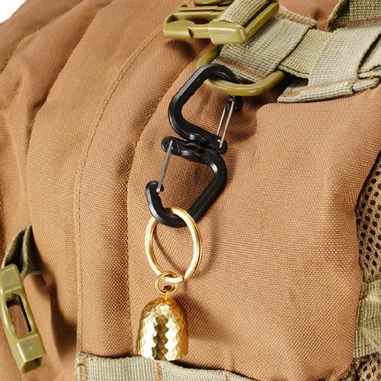 Outdoor Camping Double Hooks 360 Rotating Double Carabiner Portable S Chain Hooks Backpacks Keychain Carabiner Enduring