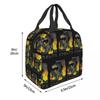 Monster Hunter World Iceborne Nargacuga Kanji Icon Insulated Lunch Bag for Women Office Cooler Thermal Food Box Tote Lunch Boxes