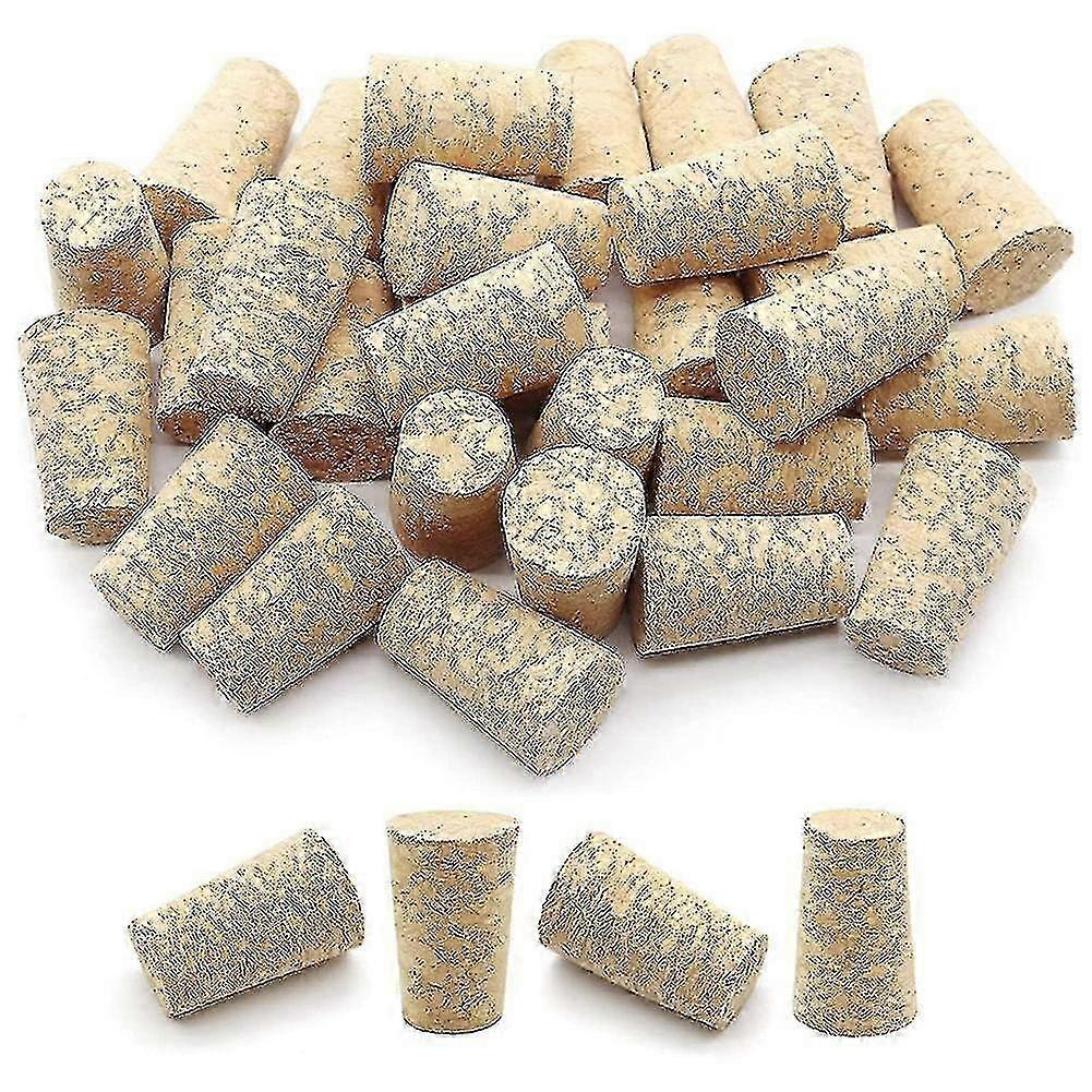 100pcs Tapered Wine Cork Reusable Wood Corks Portable Sealing Wine Stopper Wine Bottle Cover Compatible Bo-i-i