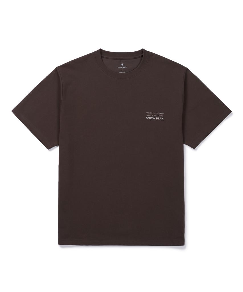 SNOWPEAK APPAREL Elemental Balance Graphic Short Sleeve T-Shirt (S26Fubts40) Brown