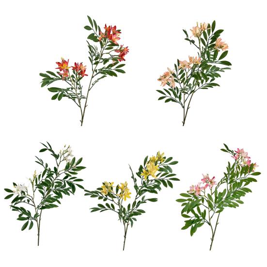 Locust Tree Branch Fake Silk Leaves 38 Flower with Inch Long Faux Pagoda Tree Stem