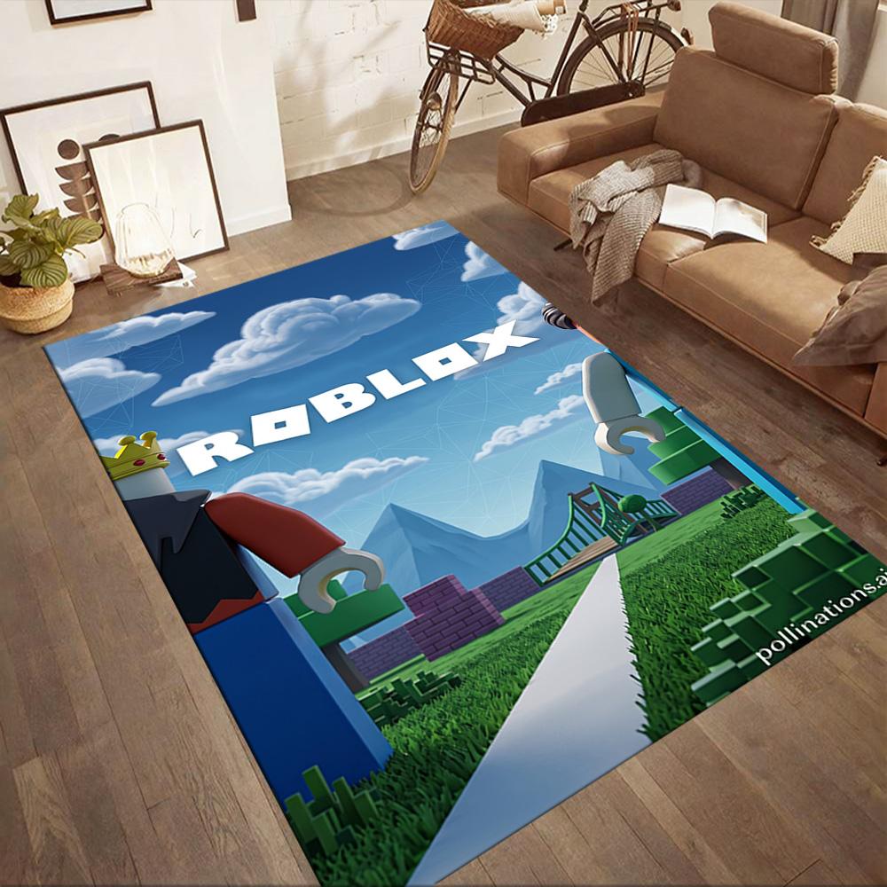 Roblox 50 Floor Mat Perfect for Bedrooms Game Room Dining Room Living Rooms Antislip Carpet Decorate Offices