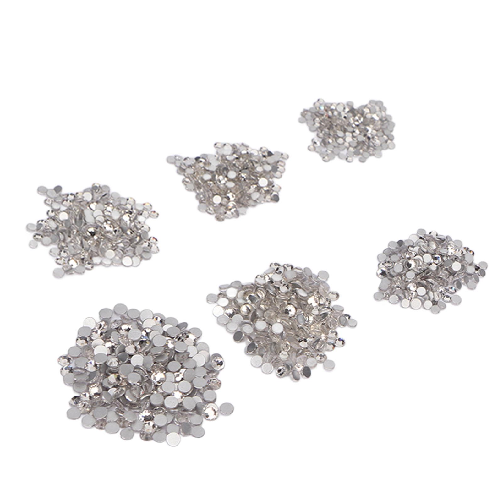 Наклейки для ногтей Элегантные Белые Блестящие Простые в использовании Широкое применение Дизайн ногтей Стразы для одежды Карточек Тела