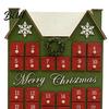 Christmas Decorative Cabin to Kids with 24 Advent Calendar Wooden House Drawers Countdown Adults Calendar