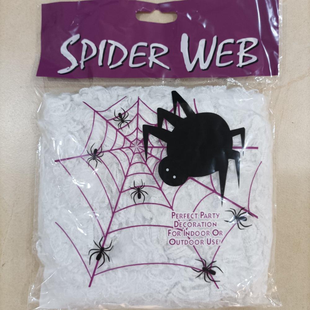 Halloween Spinnennetz Dekoration Requisiten: Baumwollgewebe 20 g, 40 g, 60 g, 100 g – Großes Lager verfügbar