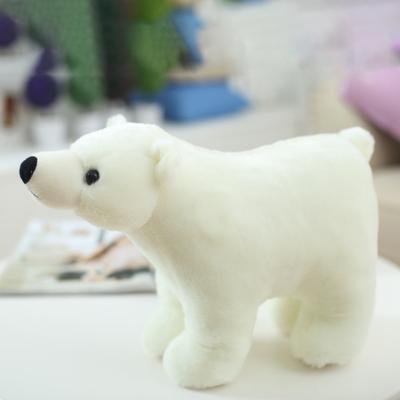 Lovely Polar Bear Plush Toy White Arctic Bear Stuffed Animal Doll for Kid Cute Birthday Christmas Gift