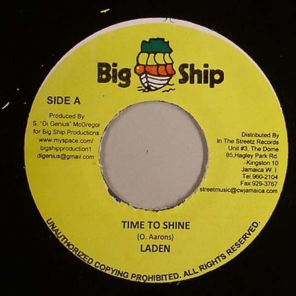 

7inch Record LADEN - Time To Shine NONE Big Ship 2009 Jamaica Reggae, Ska & Dub Used