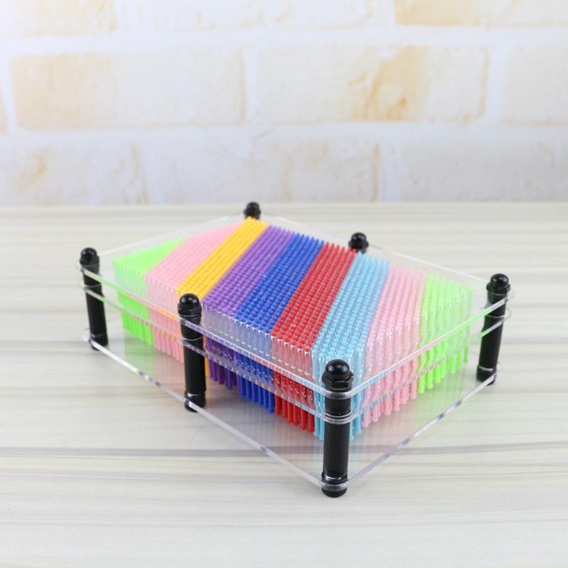 3D Clone Plastics Pin Antistress Art Clone Hand Shape Model Kid Toys Pinscreen Needle Board Sculptures Painting Carving Gift