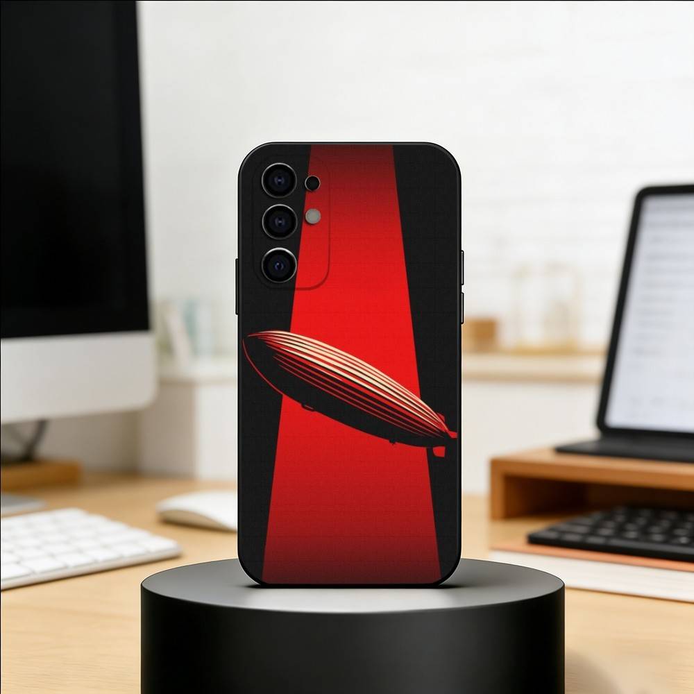 Rock L-Led Z-Zeppelin Band Phone Case For Samsung S25,S24,S21,S22,S23,S30,Ultra,S20,Plus,Fe,Soft Silicone Black Cover