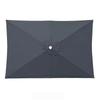 Rectangular Patio Umbrella Waterproof Sunshade Easy To Install Replacement Canopy  Backyard