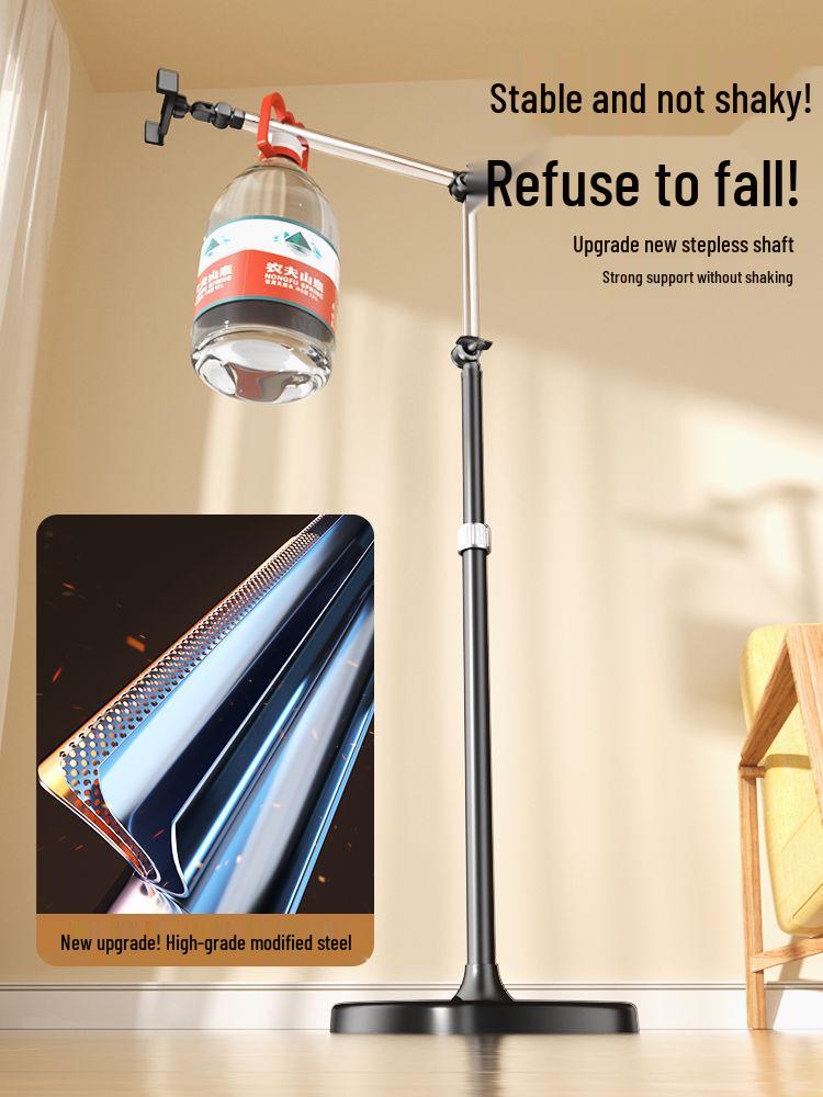 Floor-Standing Multi-Functional Photography Stand for Mobile and Desktop Use