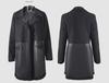 2024 Women's Mid-Length Reversible Patchwork Leather-Fur Jacket