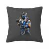 Mortal Kombat Sub-Zero Square Pillowcase Cushion Cover Pillow Case Throw Pillow Cover for Home Sofa Living Room