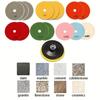 16pcs 4 Inch 100mm Diamond Polishing Pads Set for Stone Grinding and Refinishing Soft Abrasive Discs for Marble Granite Concrete