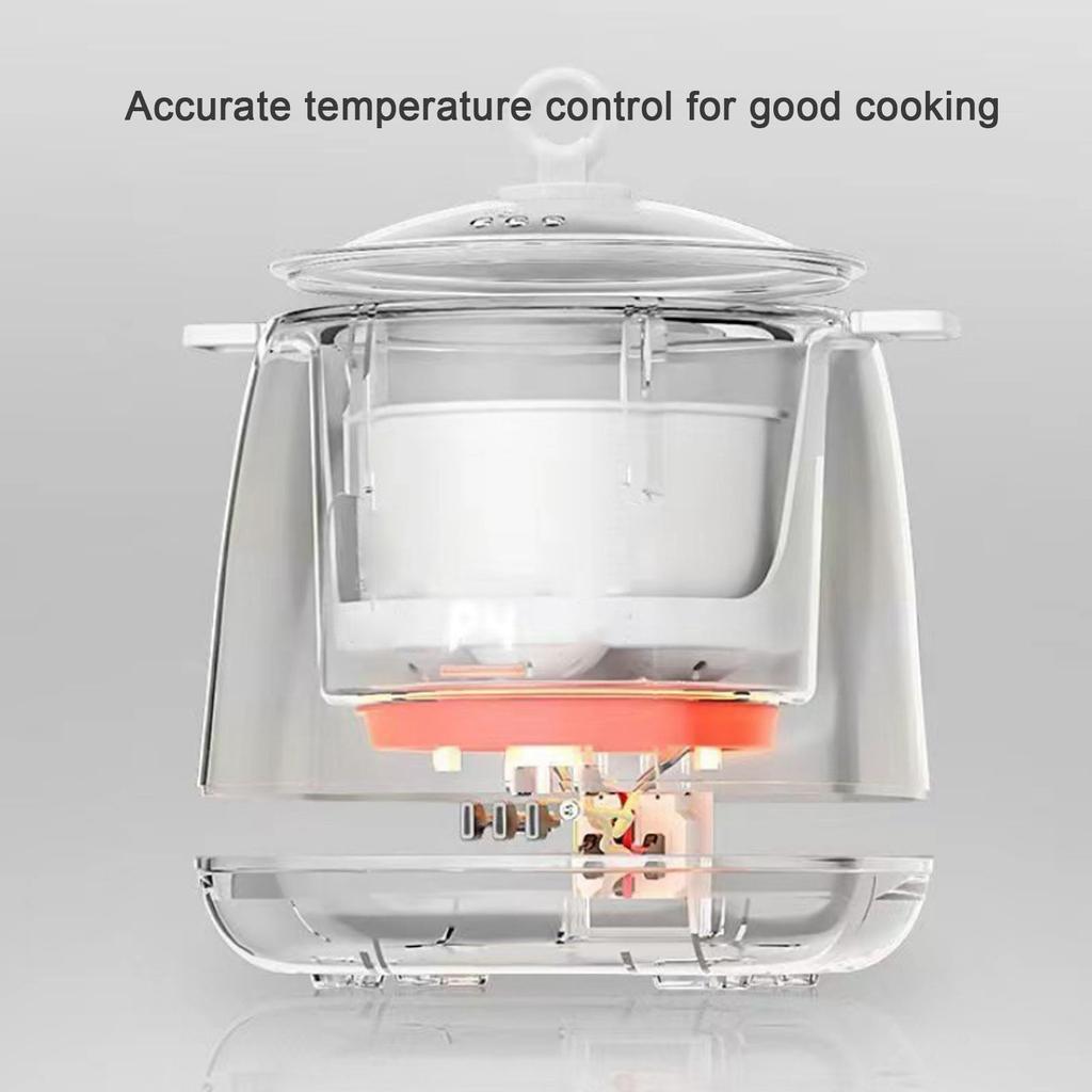 Small Electric Egg Cooker 6 Functions Hard Boiled Egg Poacher Auto Shut off Anti Dry Burning Feature Kitchen Appliance