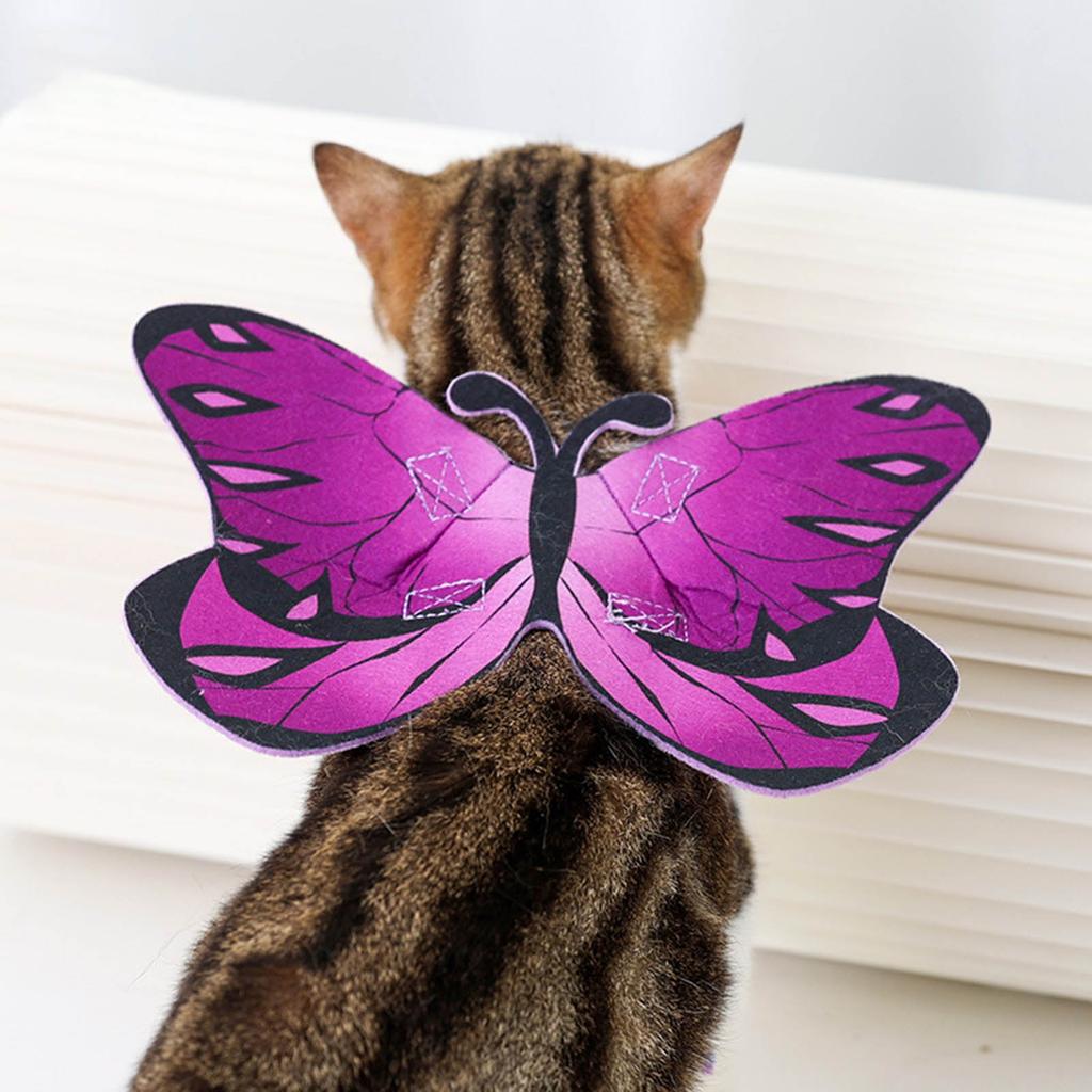 Cat Dog Colorful Butterfly Cosplay Costume Beautiful Butterfly Soft Comfortable Costume Accessories Dress Up Supplies