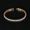 Bracciale Tennis da Donna Placcato Oro con Zirconi - Design Diamante Pieno, Modello s5650