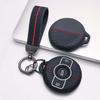 Key Holder Cover for Mercedes with Keychain For Smart 1 Smart 3 Anti-Scratch Anti-Shock Keychain Holder Anti-Scratch Guard Soft Grip Texture