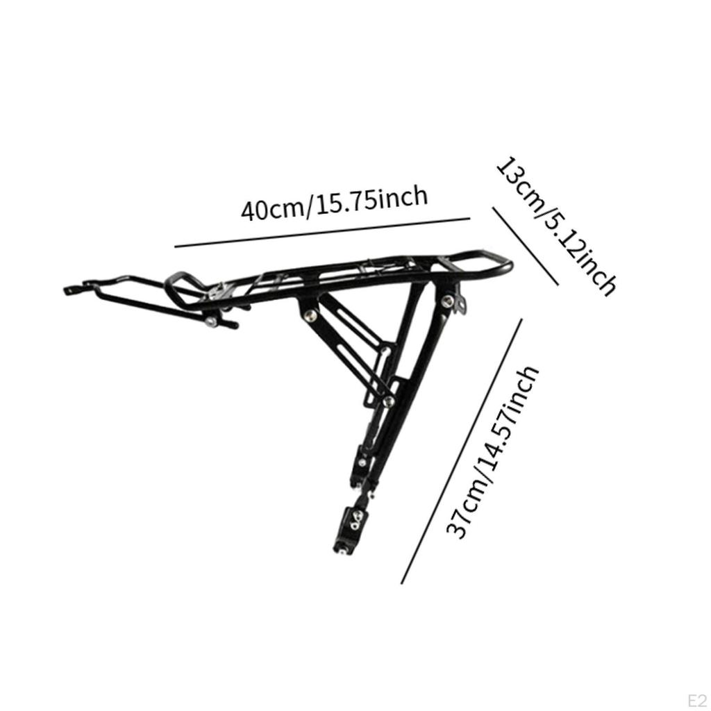 Rear Bike Rack Cargo Disc Brake Mount Adjustable Bicycle Luggage Carrier Holder